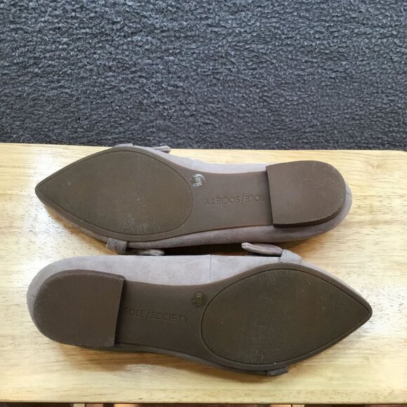 Sole Society Kamber Ruffle Flats Dark Pink 8 - Picture 6 of 7